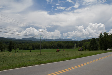 Mountain Farm Landscape 