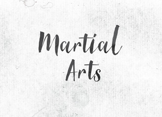Marial Arts Concept Painted Ink Word and Theme