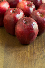 Fresh red apples