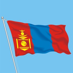 Flag Mongolia