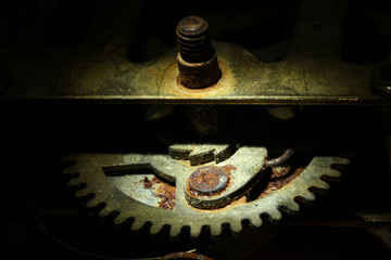Rusty Clock Wheel
