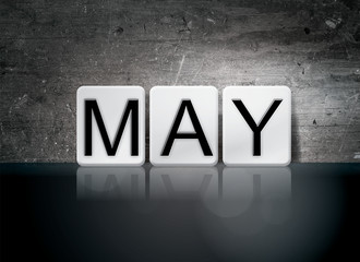 May Concept Tiled Word