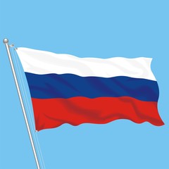 Fototapeta na wymiar Flag Russia