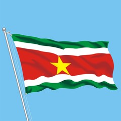 Flag Suriname