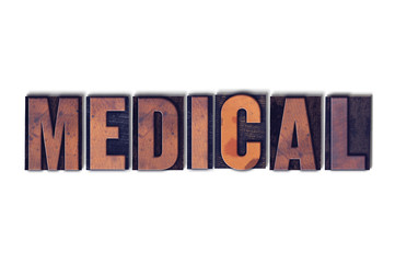 Medical Concept Isolated Letterpress Word