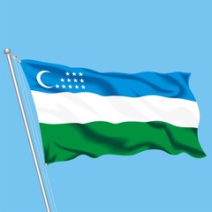 Flag Uzbekistan