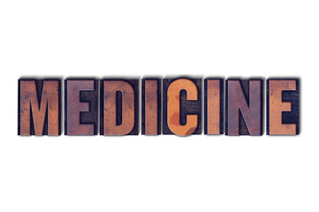 Medicine Concept Isolated Letterpress Word
