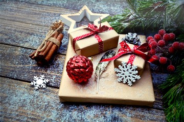 Grußkarte - Weihnachtspäckchen