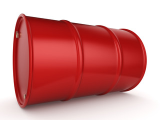 3D rendering red barrel