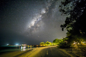 Milky Way over the beach