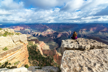Woman at the Grand Canyon