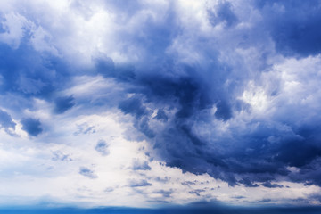 Cloudscape in stormy weather