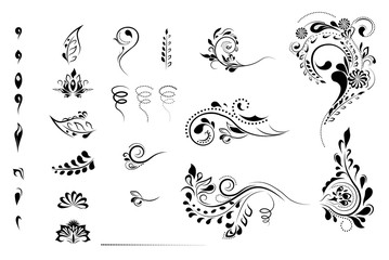 flower pattern element