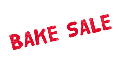 Bake Sale rubber stamp. Grunge design with dust scratches. Effects can be easily removed for a clean, crisp look. Color is easily changed.