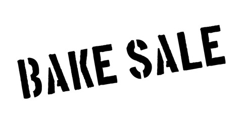 Bake Sale rubber stamp. Grunge design with dust scratches. Effects can be easily removed for a clean, crisp look. Color is easily changed.