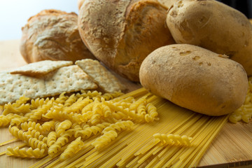 cereals, and rice and potatoes