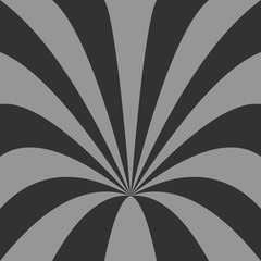 Curved motion background - vector graphic design from curved ray stripes