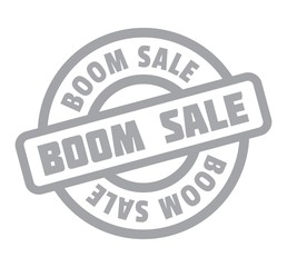 Boom Sale rubber stamp. Grunge design with dust scratches. Effects can be easily removed for a clean, crisp look. Color is easily changed.