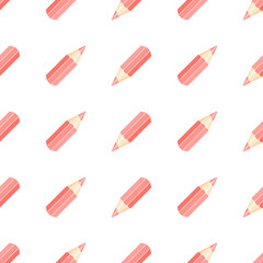 red pencils on white