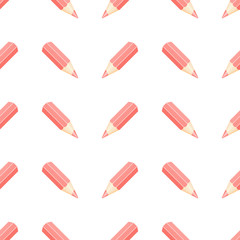 red pencils on white