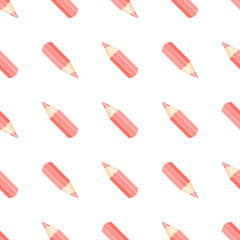 red pencils on white