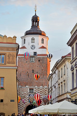 Cracow Gate in Lublin - obrazy, fototapety, plakaty