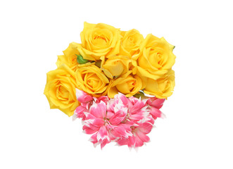 薔薇とカーネーションの花束