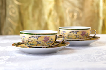 tea, Cup for tea on the table