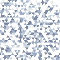 Seamless pattern of triangles. Isometric geometric texture.