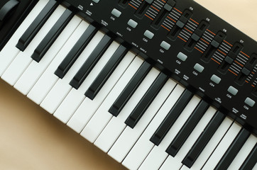 Photo synthesizer on a light background