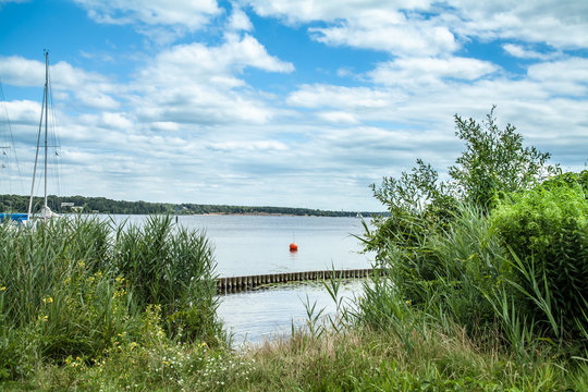 Blick auf das Strandbad Wannsee von Kladow aus