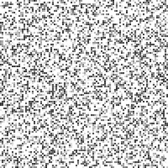 Abstract chaotic square pixel background - vector graphic design from black and grey squares