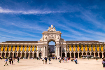 Fototapeta na wymiar Praça do Comercio de Lisboa