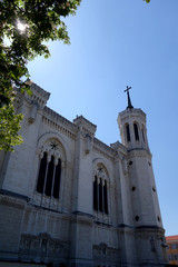Fototapeta na wymiar Basilique Notre Dame de Fourvière à Lyon, France