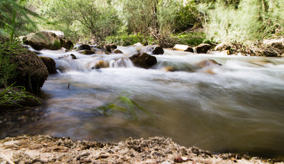 Naklejka na ściany i meble Water in a creek in the nature