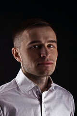 Obraz premium Stylish, handsome portrait of a young man