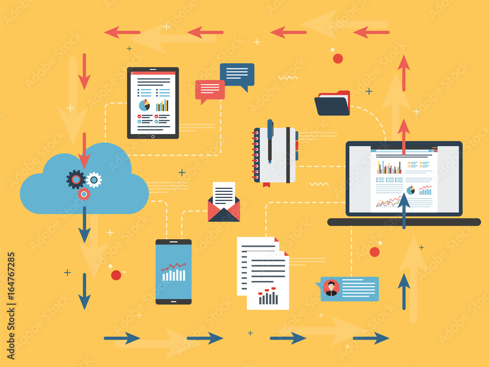 Poster cloud computing and analysis financial data.