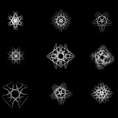 Beautiful and symmetrical geometric pattern