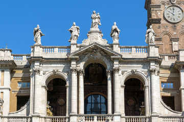 Amazing view of Basilica Papale di Santa Maria Maggiore in Rome, Italy