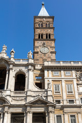 Amazing view of Basilica Papale di Santa Maria Maggiore in Rome, Italy