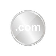 Silberne Münze - com - Domain
