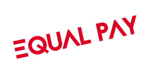 Equal Pay rubber stamp. Grunge design with dust scratches. Effects can be easily removed for a clean, crisp look. Color is easily changed.