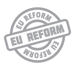 Eu Reform rubber stamp. Grunge design with dust scratches. Effects can be easily removed for a clean, crisp look. Color is easily changed.