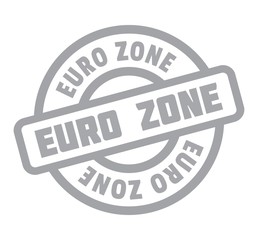 Euro Zone rubber stamp. Grunge design with dust scratches. Effects can be easily removed for a clean, crisp look. Color is easily changed.