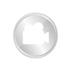 Silberne Münze - Filmkamera