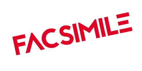 Facsimile rubber stamp. Grunge design with dust scratches. Effects can be easily removed for a clean, crisp look. Color is easily changed.