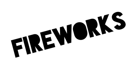 Fireworks rubber stamp. Grunge design with dust scratches. Effects can be easily removed for a clean, crisp look. Color is easily changed.