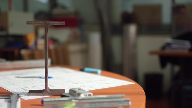 Hand placing structure on desk