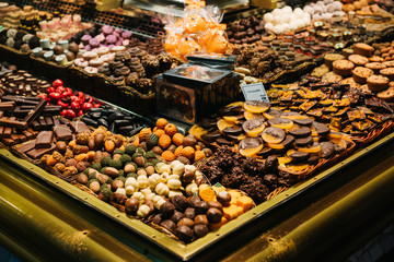 Barcelona Market Chocolate Stall