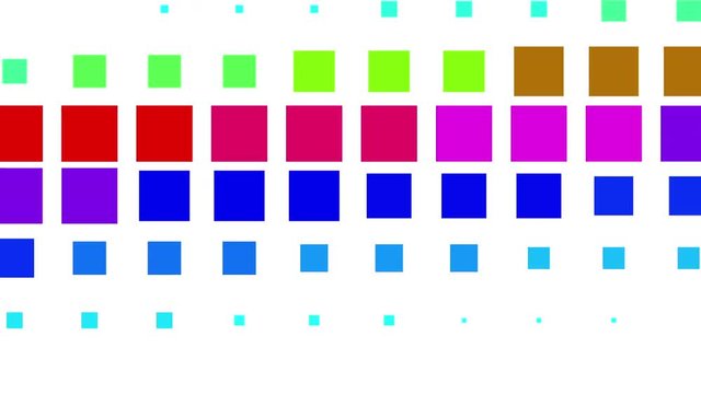 4k vj color square neon light array matrix scan background&cube grid big data database geometry modern shape backdrop.